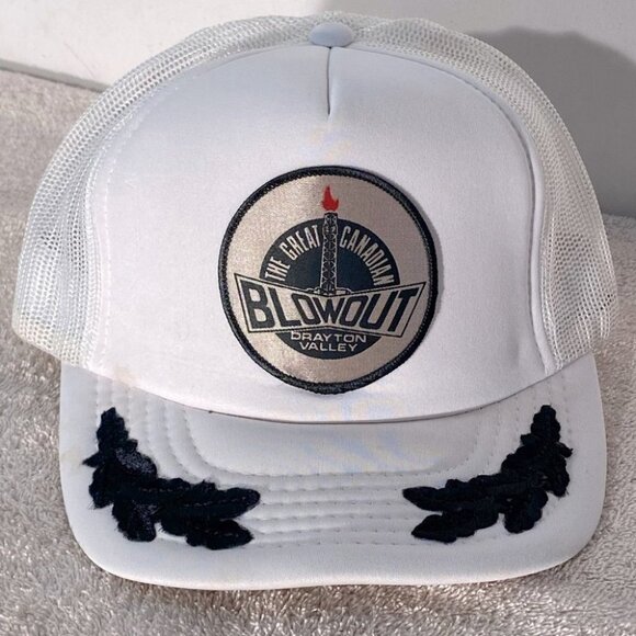 Vintage Great Canadian Blowout Drayton Valley Snap Back Trucker Hat - Picture 1 of 10